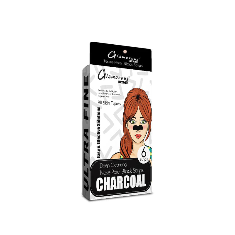 Glamorous Face - Ultra Fine Deep Cleansing Nose Strips (6 Strips) - Charcoal