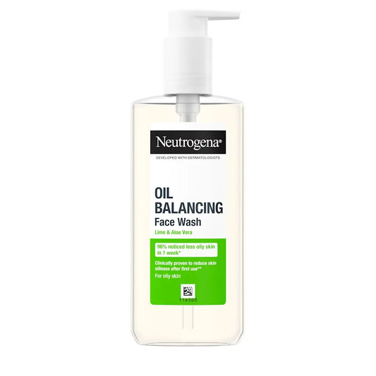 Neutrogena Facial Wash Oil Balancing With Lime & Aloe Vera Pump 200Ml