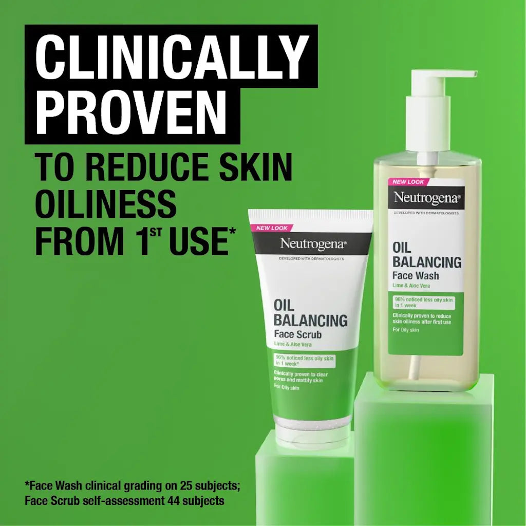 Neutrogena Facial Wash Oil Balancing With Lime & Aloe Vera Pump 200Ml | Buy  Online in Pakistan