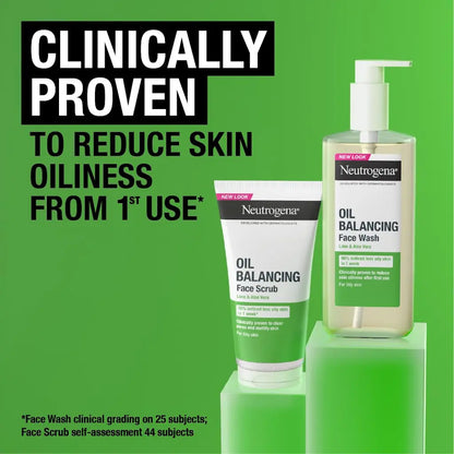Neutrogena Facial Wash Oil Balancing With Lime & Aloe Vera Pump 200Ml
