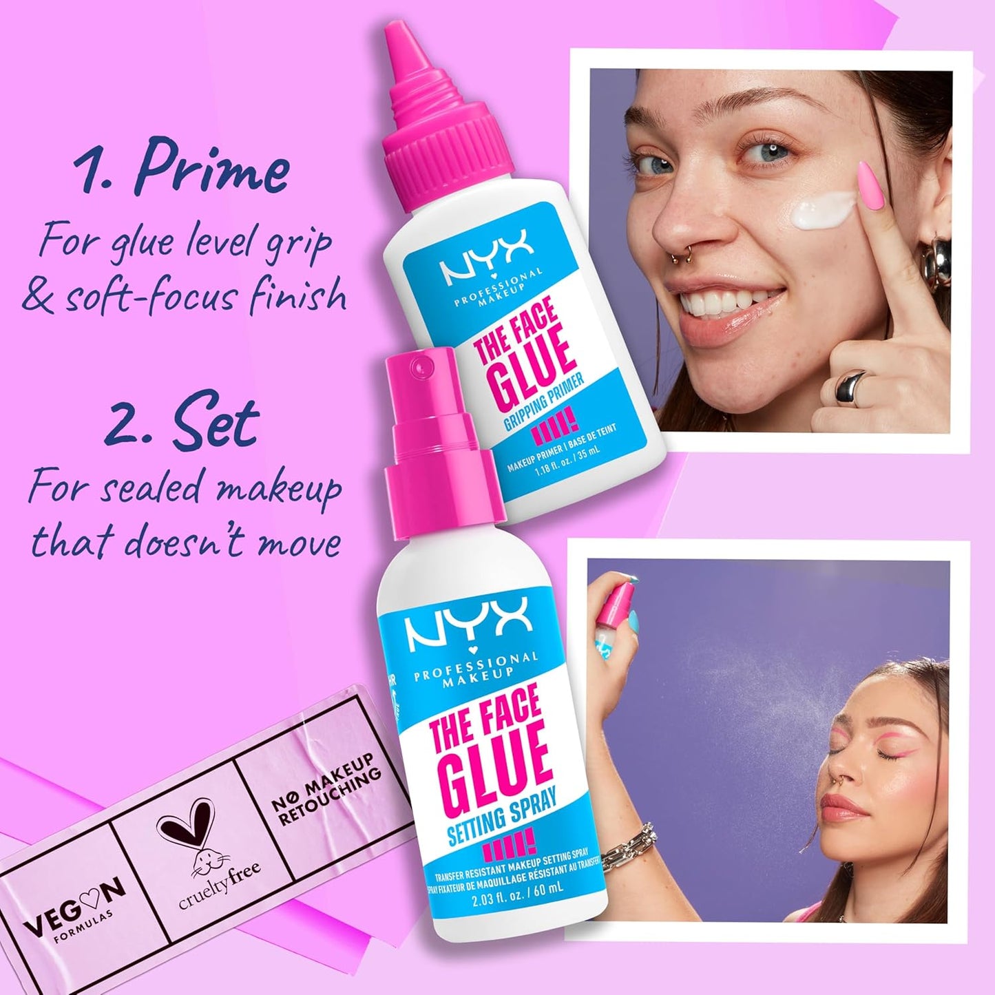 NYX Professional Makeup The Face Glue Gripping Primer 35ml