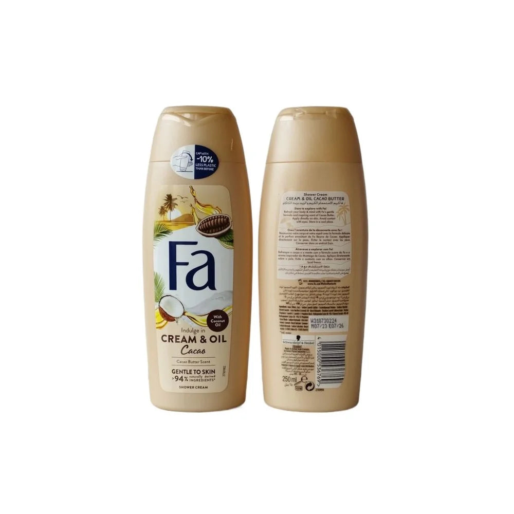 Fa - Cocoa Butter & Coco Cream Oil Shower Cream - 250ml