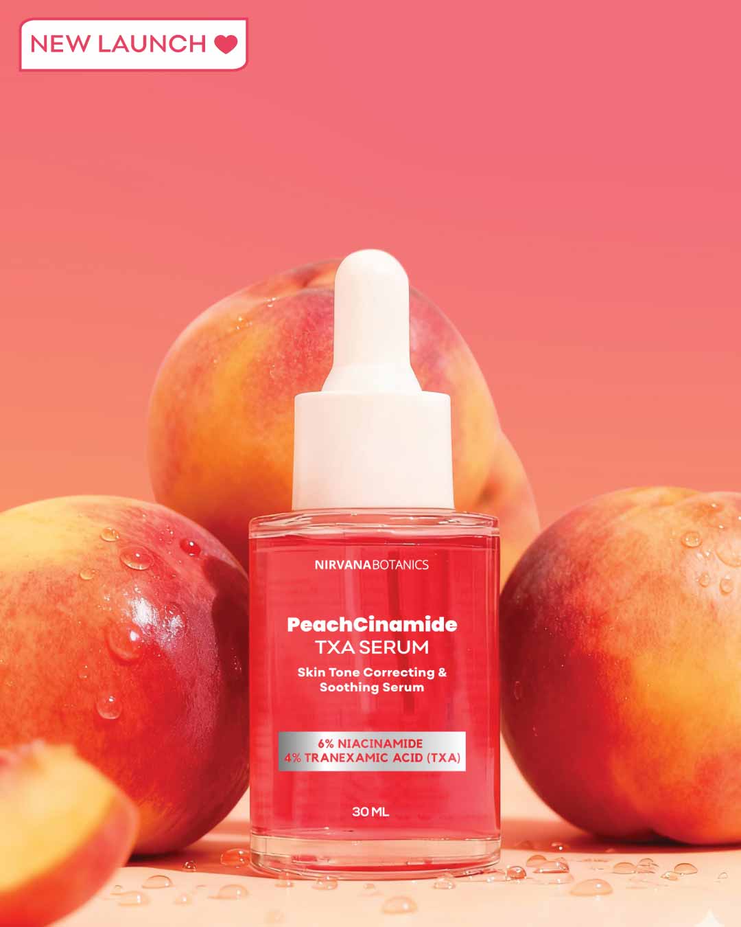 Nirvana Botanics - Peachcinamide TXA Serum (6% Niacinamide, 4% TXA)