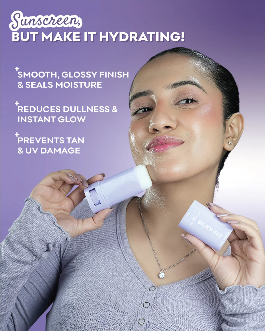 Nirvana Botanics - Silky Fit Moisturiser Stick SPF 50+++ - FOR DRY SKIN