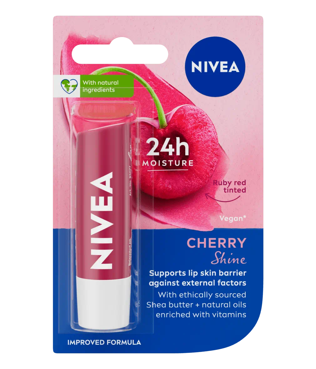 Nivea Lips Balm Strawberry Shine 4.8G