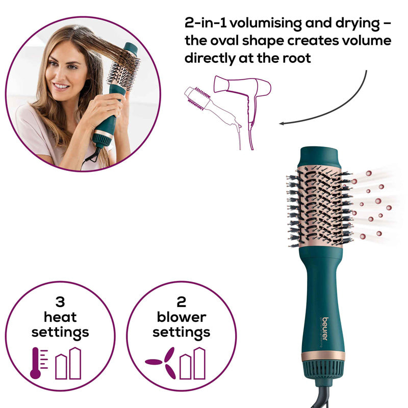 Beurer - 2 in 1 Volumising Hair Dryer Brush - HC 45