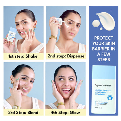 Organic Traveller - Barrier Hydrate Sunscreen