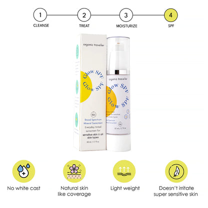 Organic Traveller - Glow SPF: Tinted Sunscreen
