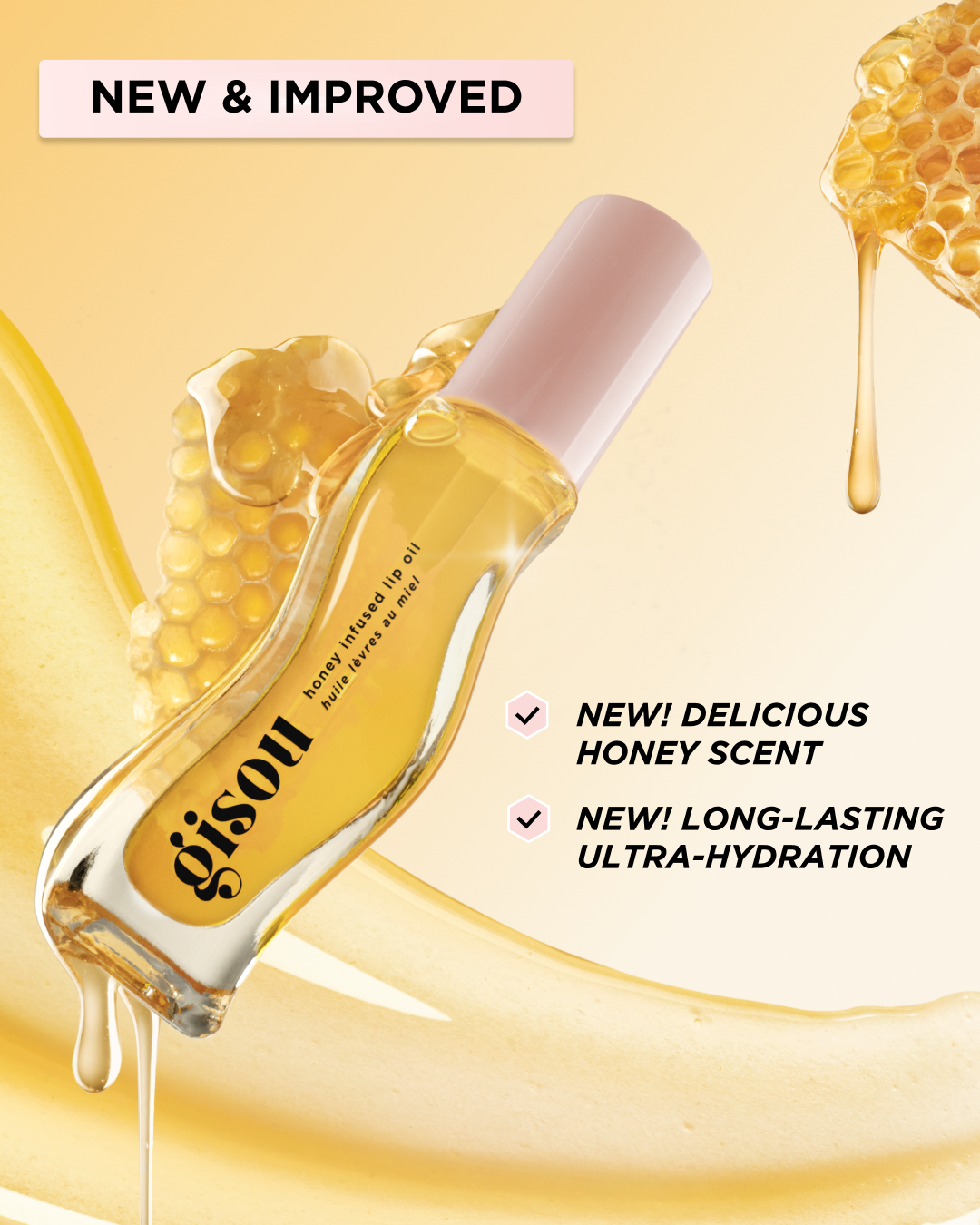Gisou - Honey Infused Hydrating Lip Oil - 8 Ml