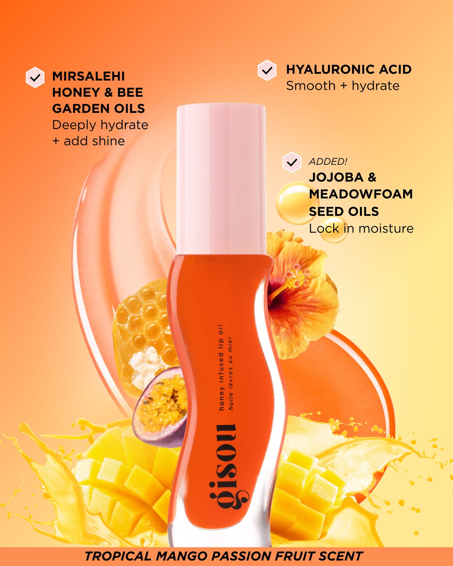 Gisou - Honey Infused Hydrating Lip Oil - 8 Ml