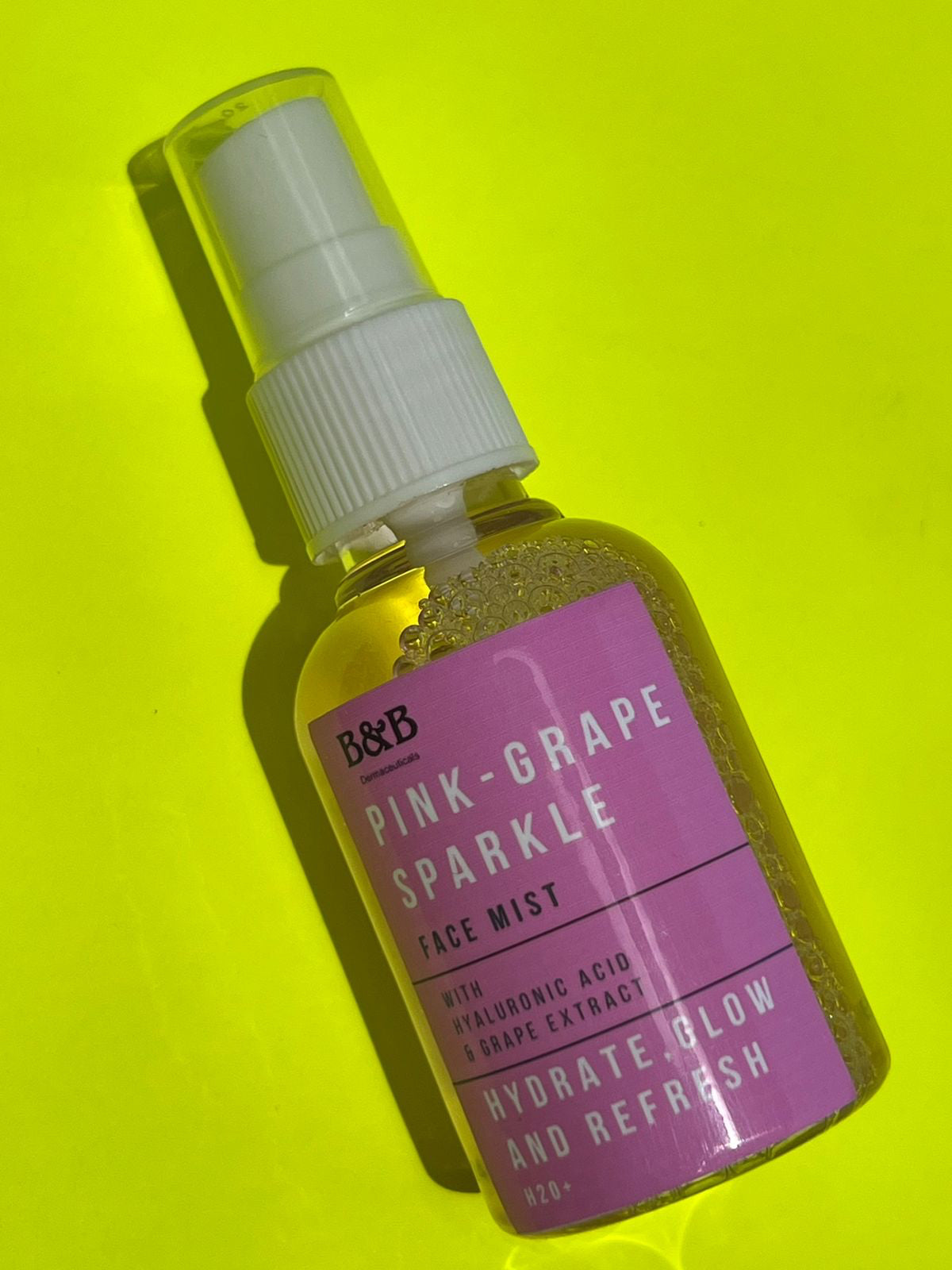 B&B Derma - Pink Grape Sparkle-Pink Grape Sparkle Face Mist  On The Go 50 Ml