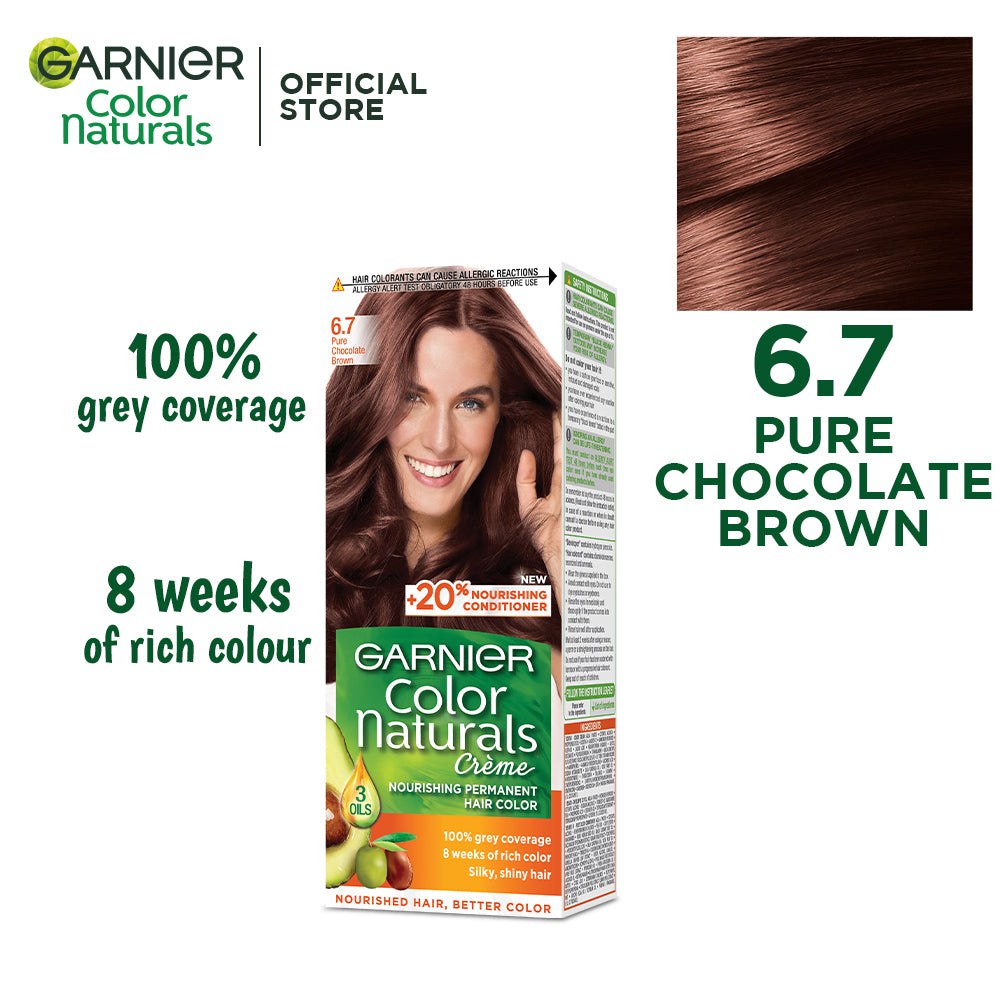 Garnier - Color Naturals Hair Colors - 6.7 Pure Chocolate Brown