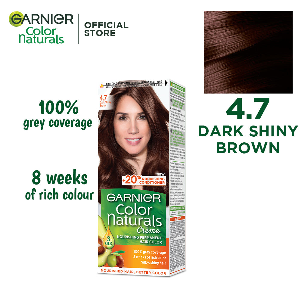 Garnier - Color Naturals Hair Colors - 4.7 Dark Shiny Brown