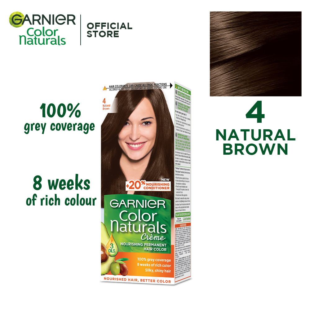 Garnier - Color Naturals Hair Colors - 4 Natural Brown