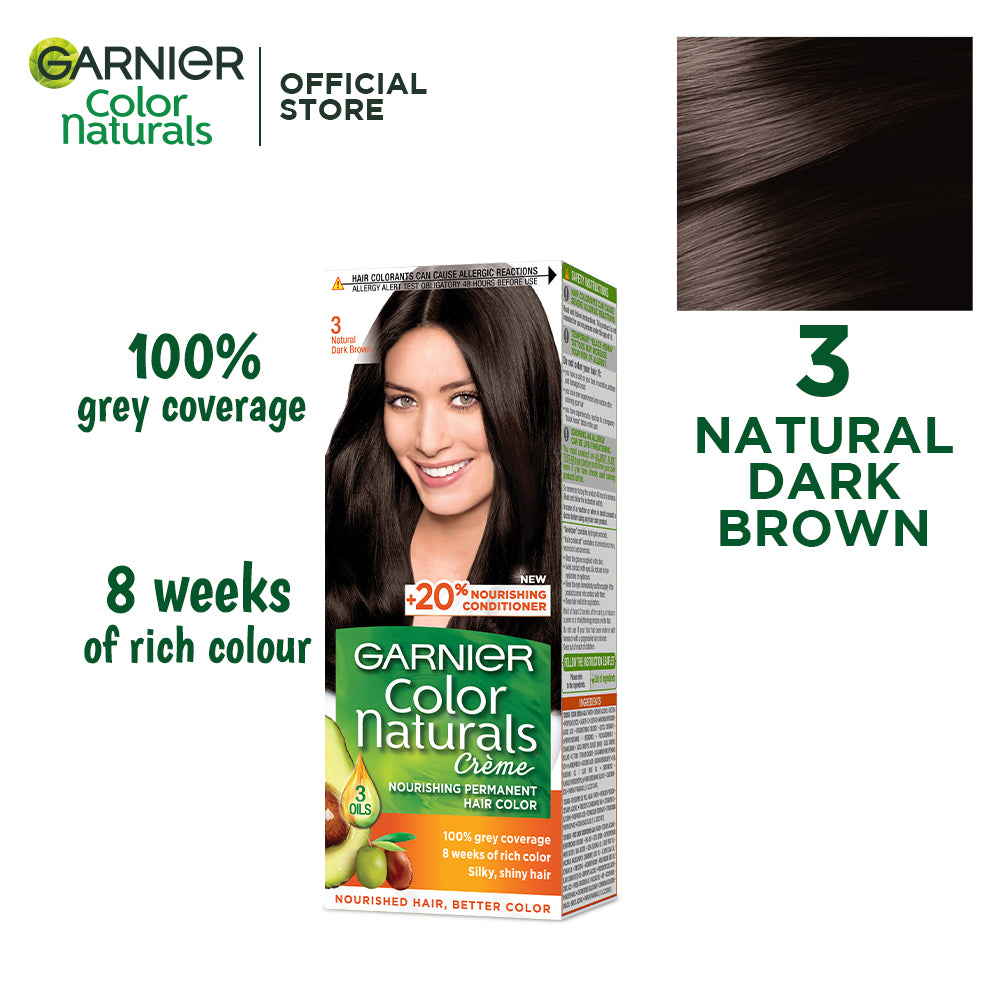 Garnier - Color Naturals Hair Colors - 3 Dark Brown