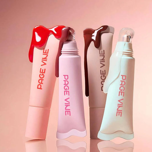 Page Vine - Crystal Glaze Moisturizing Lip Care Set 10ml X 4pcs