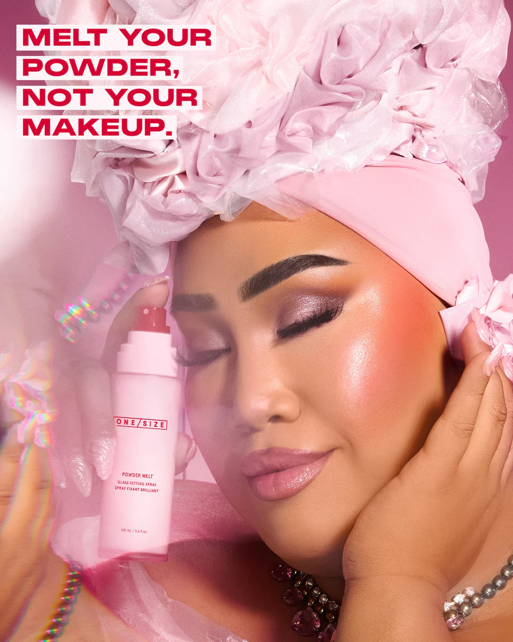 One Size Powder Melt Glass Setting Spray 100ml