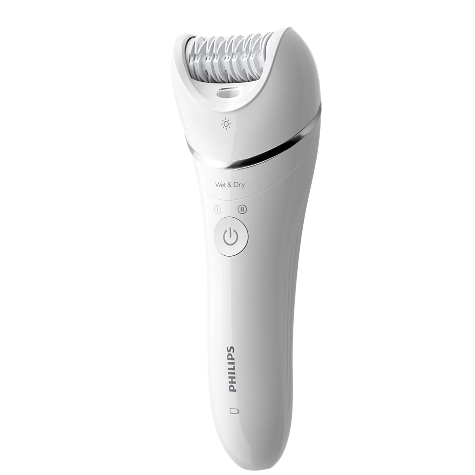 Philips - Epilator Series 8000 Wet & Dry epilator BRE710/01