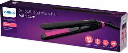 Philips - StraightCare Essential ThermoProtect straightener BHS375/03