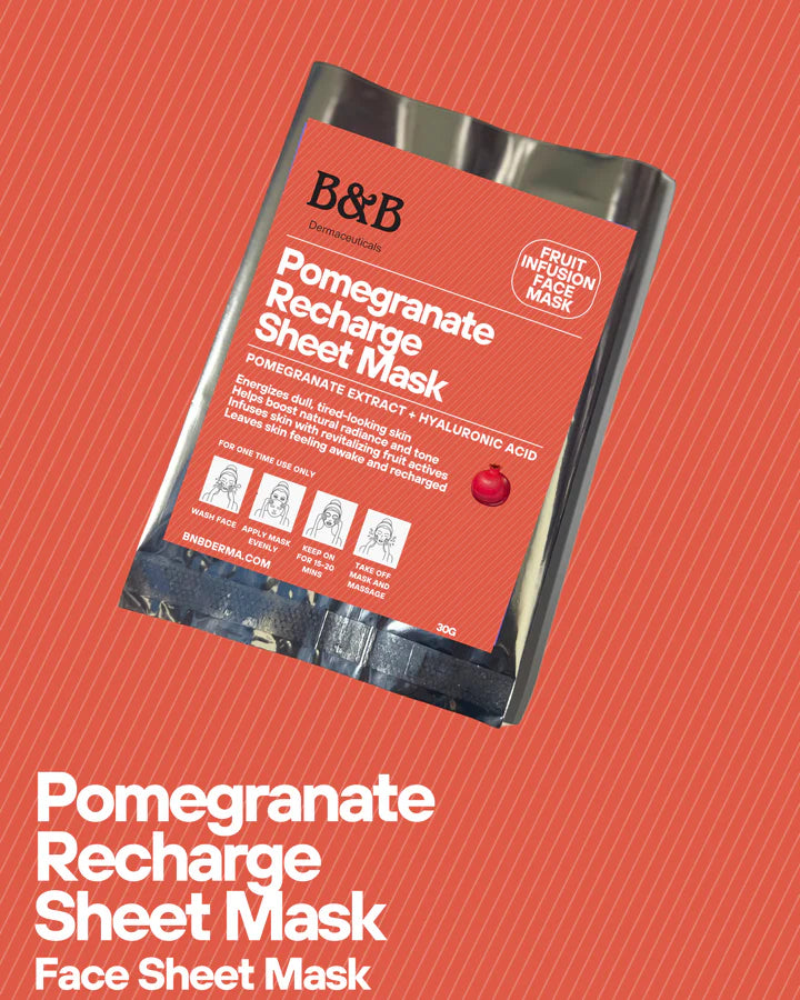 B&B Derma - Pomegranate-Skin Recharge Sheet Mask