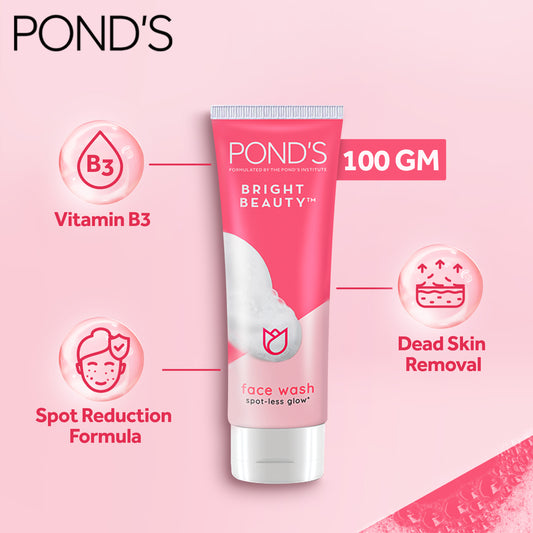 Pond'S Bright Beauty Spotless Glow Face Wash 100G