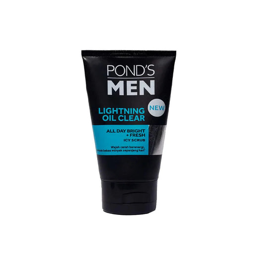 Ponds Men Facial Scrub Lightning Oil Clear 100G
