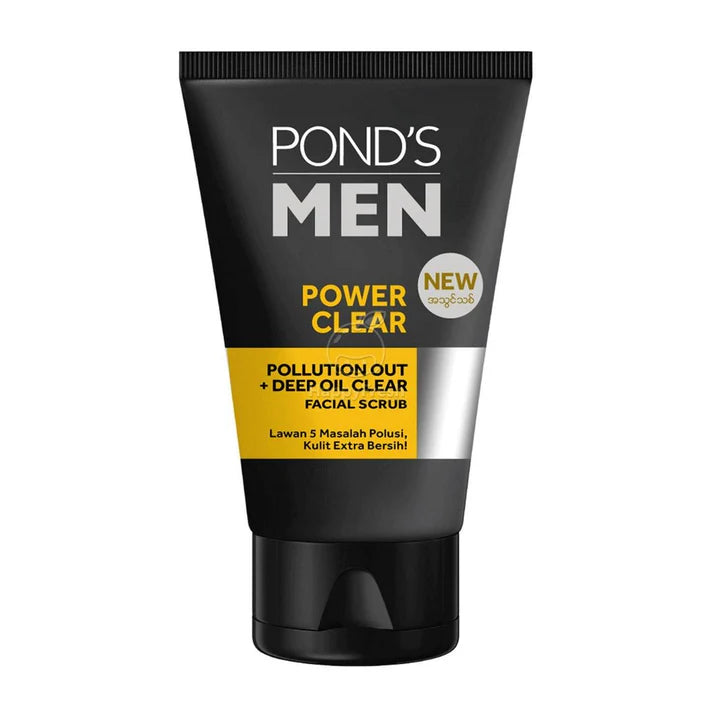 Ponds Men Facial Scrub Power Clear Pollution Out 100G

