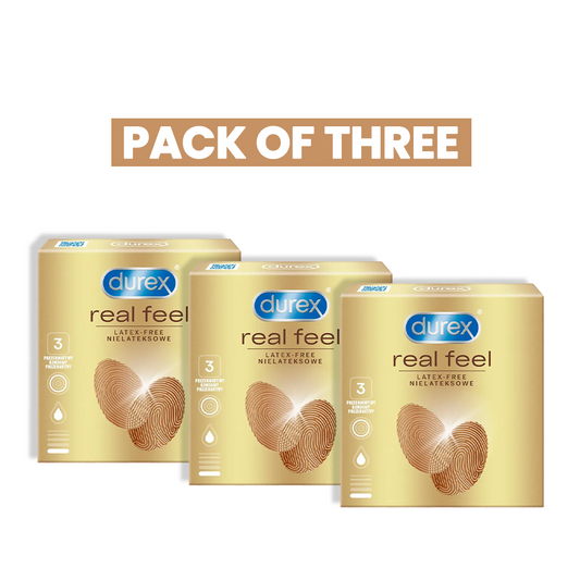Bundle - Durex - Pack Of Three Real Feel Condom
