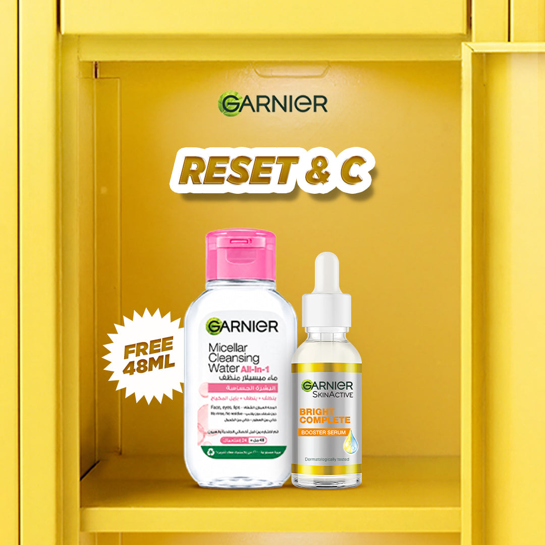 Garnier Vitamin C Booster Serum 30 Ml + Garnier Micellar Water 48Ml