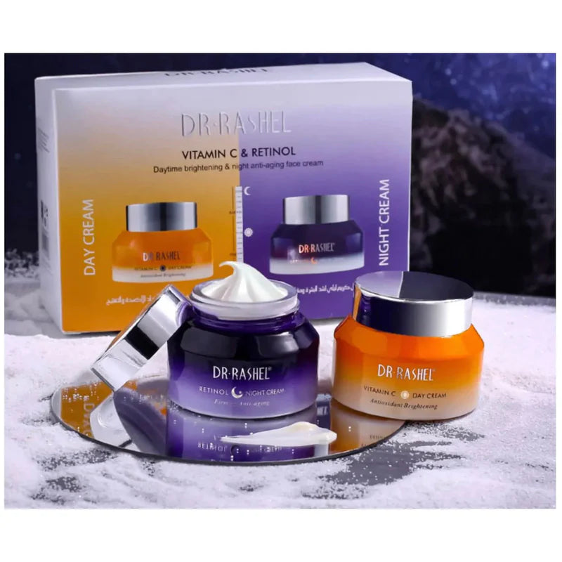 Dr Rashel Vitamin C Day & Retinol Night Cream Set 2X50G