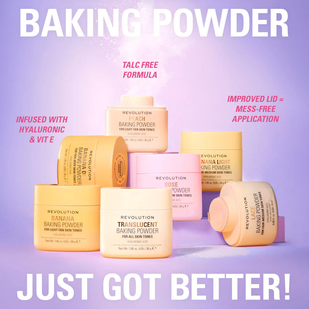 Makeup Revolution - Loose Baking Powder Rose