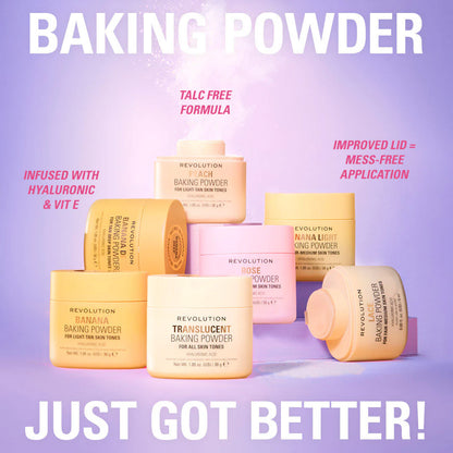 Makeup Revolution - Loose Baking Powder Rose