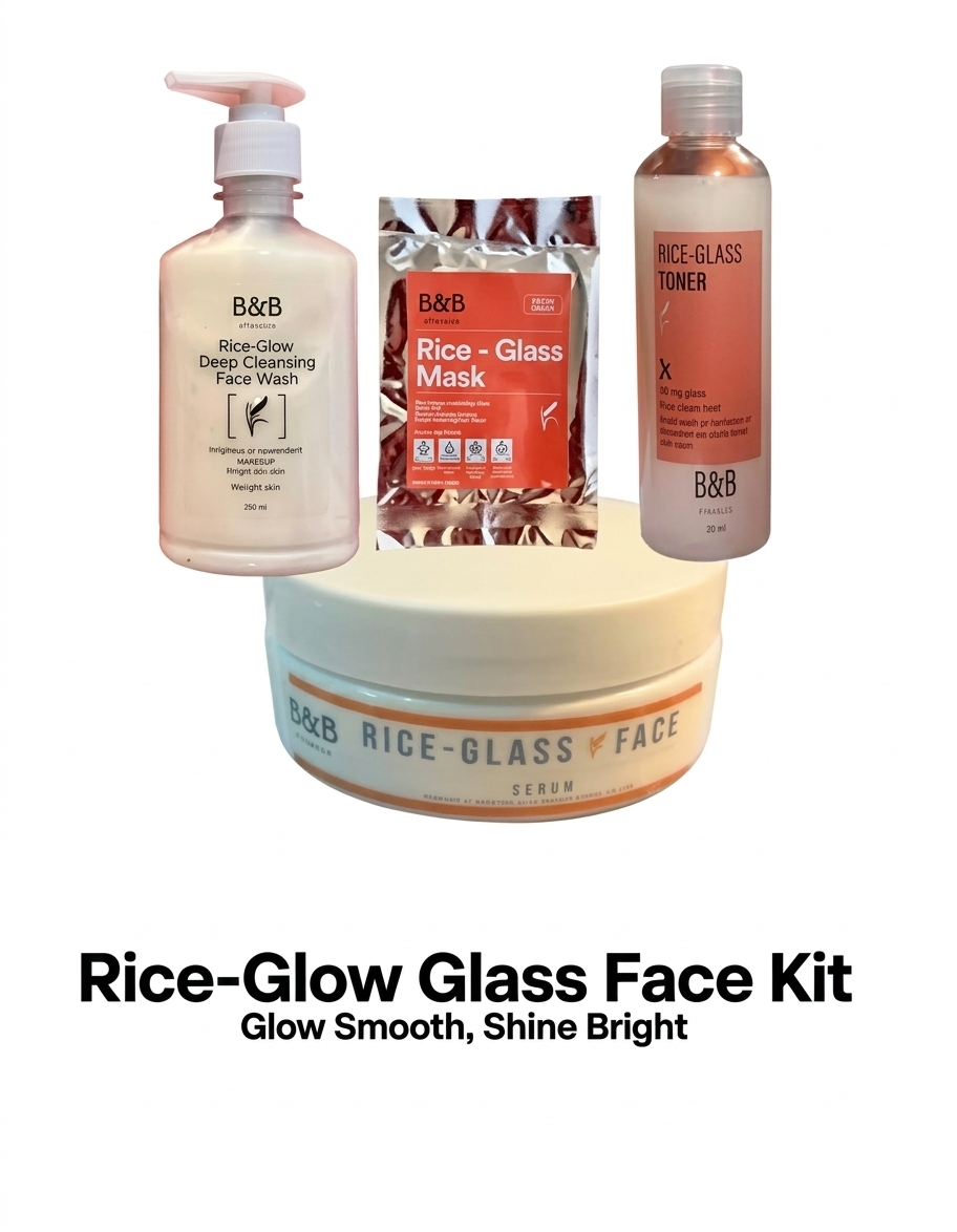 B&B Derma - Rice-Glow Glass Face Kit