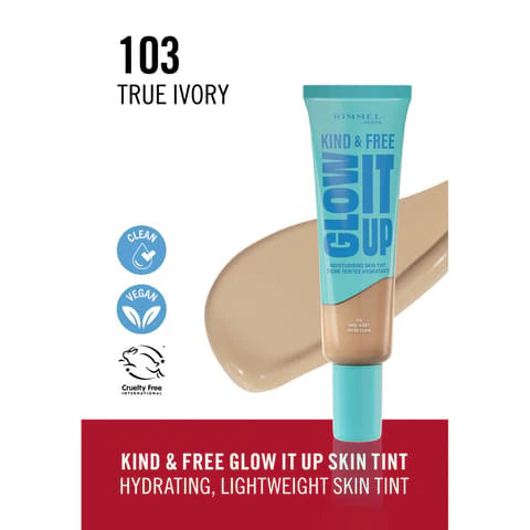 Rimmel London - Kind & Free Liquid foundation 30Ml Moisturising - True Ivory