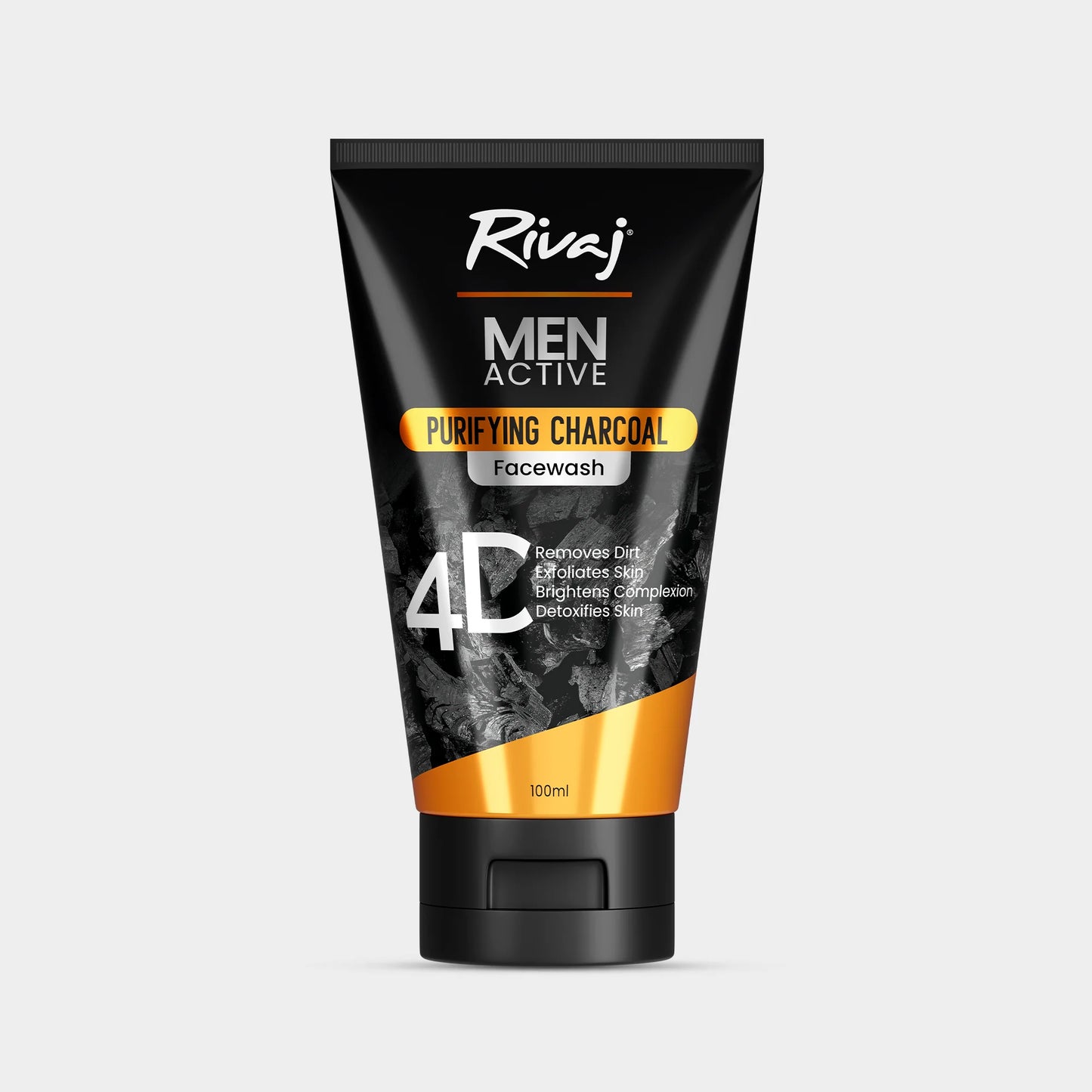 Rivaj - Men Active Purifying Charcoal Face Wash 100ml