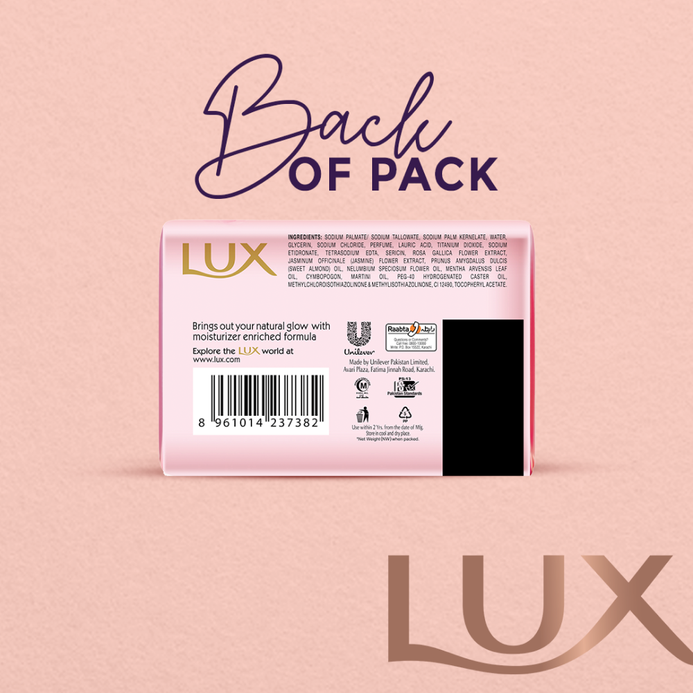 Lux - Rose Glow Soap Bar Pink - 100g
