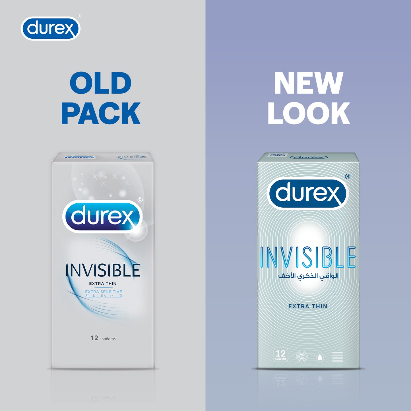 Bundle - Durex - Condoms 3s feather lite + Durex Condom Invisible 3'S
