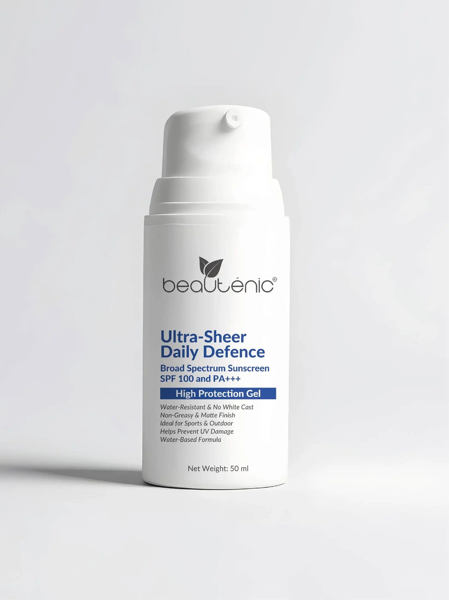 Beautenic - Ultra Sheer Daily Defence High Protection Sunscreen SPF 100, PA+++