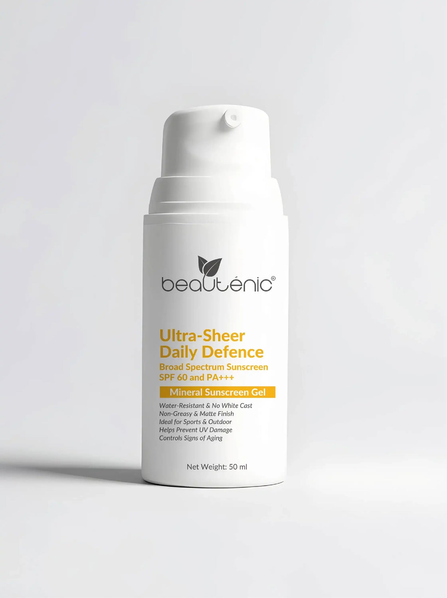 Beautenic - Ultra Sheer Daily Defence Mineral Sunscreen SPF 60, PA+++