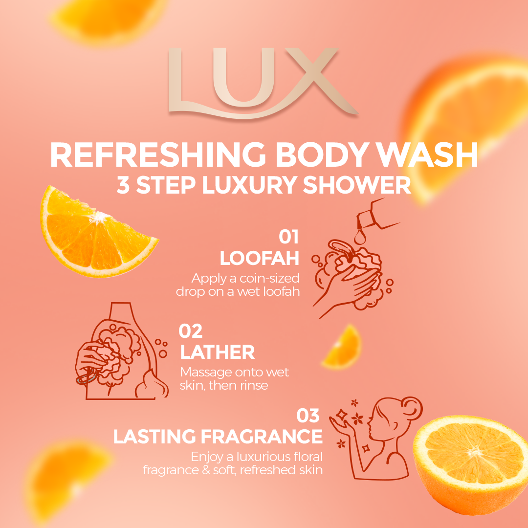 LUX - Tangerine Bodywash - 250ML