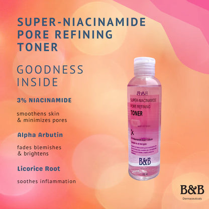 B&B Derma - Super-Niacinamide Pore Refining Toner