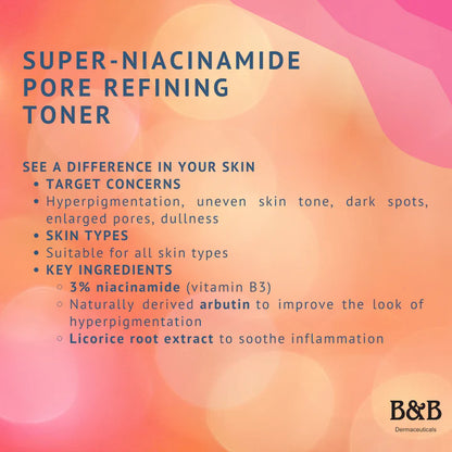 B&B Derma - Super-Niacinamide Pore Refining Toner