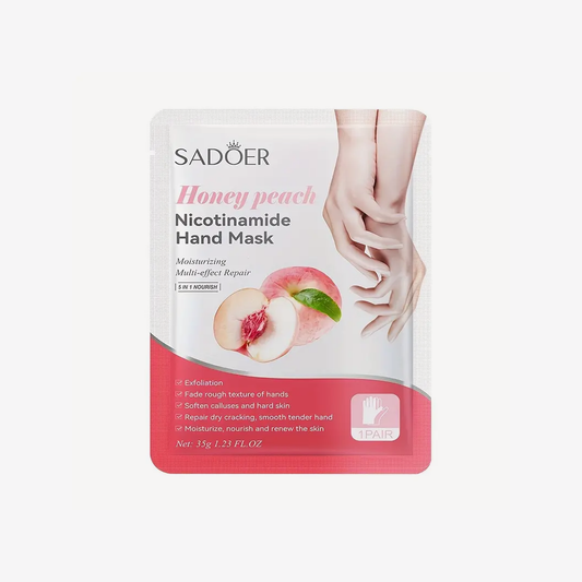 Sadoer - 5 in 1 Honey Peach Nicotinamide Hand Mask 35g