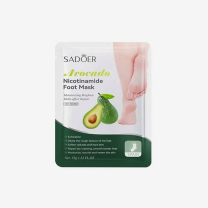 Sadoer - 5 in 1 Nourish Avocado Nicotinamide Foot Mask - 35g