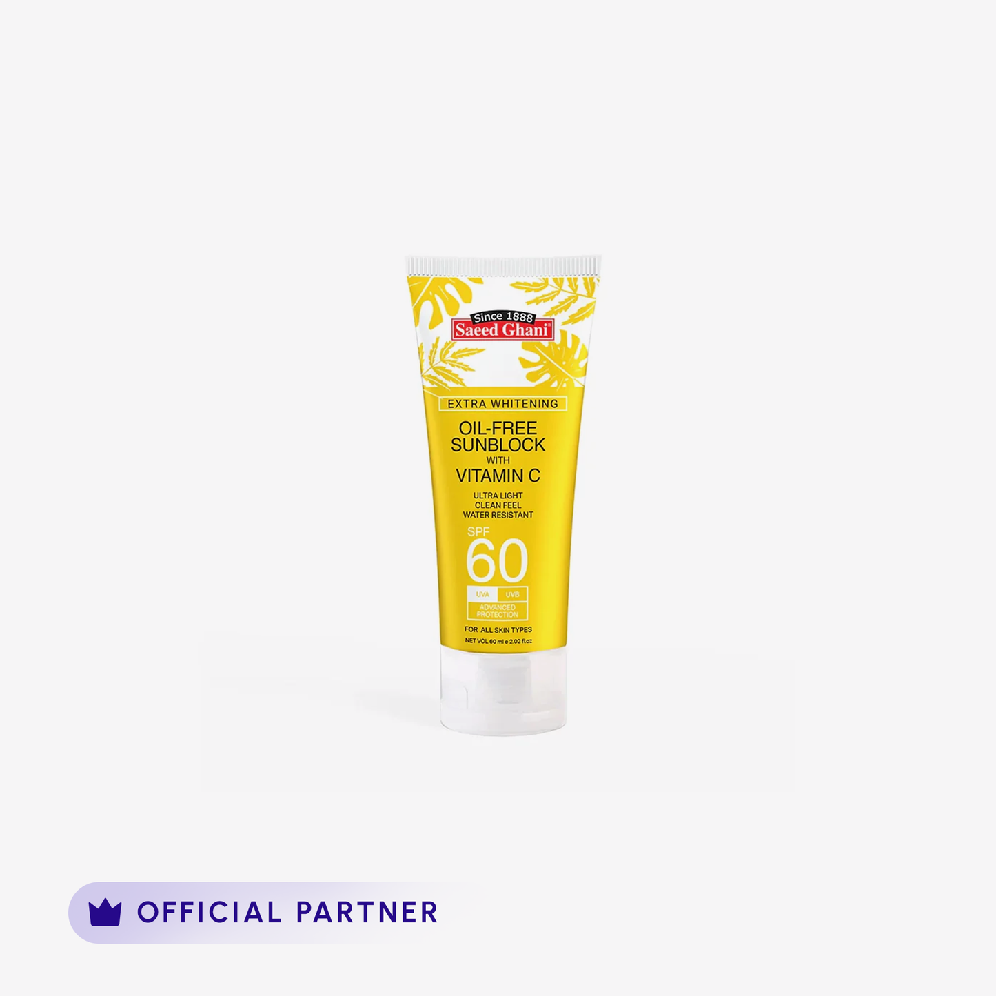 Saeed Ghani - Sunblock SPF 60 with Vitamin C