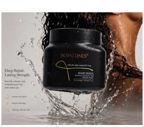 Royallines - Keratin & Hyaluronic Acid Moisture Repair Hair Mask