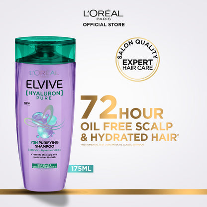 L'Oreal Paris Elvive Hyaluron Pure Shampoo 175Ml
