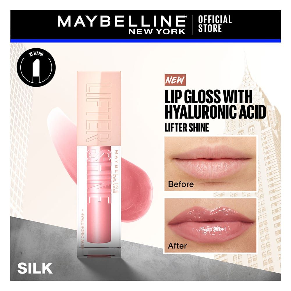  Maybelline New York Lifter Shine® Hydrating Lip Gloss With Hyaluronic Acid