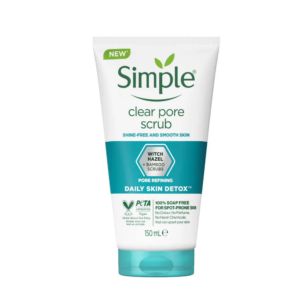 Simple Clear Pore Scrub Daily Skin Detox 150Ml