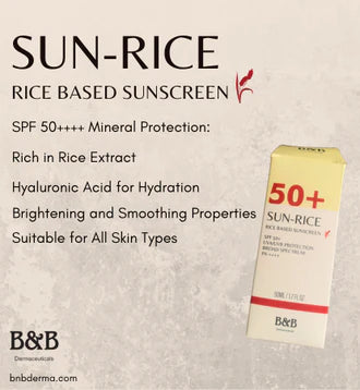 B&B Derma - Sun-Rice 50+ Rice Based Mineral Sunscreen